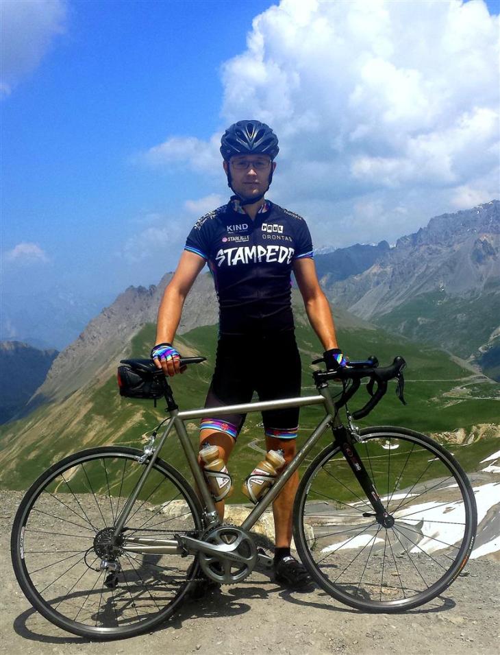 At the summit of Col du Galibier